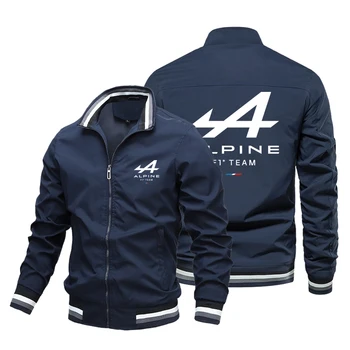 Alpine F1 Team, новая куртка на молнии, мужская спортивная одежда с карманом, кардиган на открытом воздухе, куртка спортивной команды, мужская куртка с логотипом, гоночная куртка