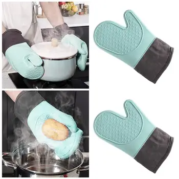 1 шт. изоляционные перчатки Подвесные теплоизоляционные рукавицы для выпечки в духовке с защитой от ожогов для выпечки в духовке