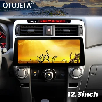 12,3-дюймовый QLED-Экран Радио Android 13 Автомобильный Видеоплеер Стерео Для Toyota 4Runner 2009-2019 GPS Мультимедиа Carplay Головное Устройство 2DIN