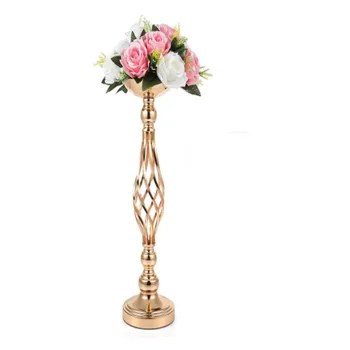 16шт) Свадебная ваза для цветов Подставка для цветов металлический подсвечник Подставка для стола Центральные элементы для свадебного приема candlebra candle