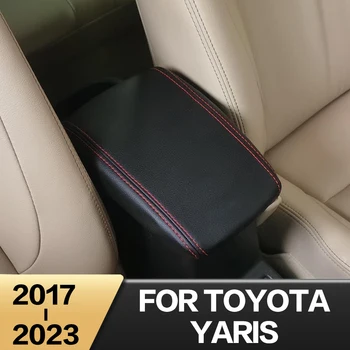 1ШТ Для Toyota Yaris 2017 2018 2019 2020 2021 2022 2023 Автомобильные Подлокотники Крышка Коробки Центральной Консоли Декоративные Аксессуары Для Интерьера