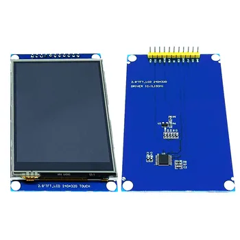 2,8-дюймовый ЖК-дисплей SPI-модуля с адаптером печатной платы 240320 ILI9341 контроллер SD-карты Сенсорная панель 51 STM32 14 pin Красный
