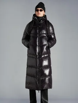 2022 Зимняя женская куртка с искусственным покрытием Ms. Warm Ms. Длинный пуховик y2k одежда новое высококачественное пуховое пальто с капюшоном traf bra XL
