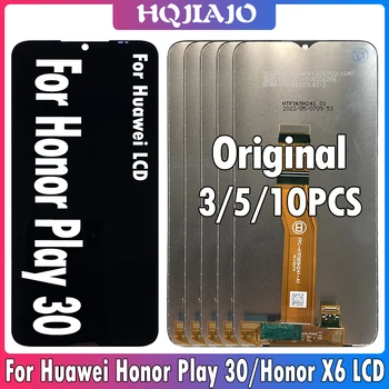 3/5/10 Шт. Оригинальный для Huawei Honor Play 30 ЖК-дисплей VNE-AN00 Запчасти для авто с Сенсорным экраном Для Honor X6 ЖК-дисплей VNE-LX1