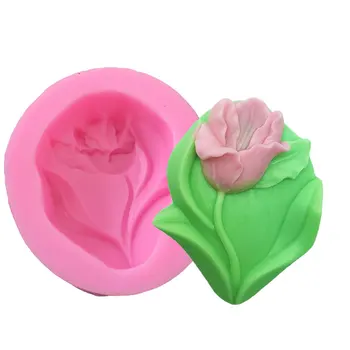 3D Пион Силиконовая Форма для мыла Свадебный Цветок Сахарная Свеча Форма для мыла Инструменты для украшения торта Инструменты ручной работы