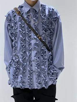 A1370 Модные Мужские рубашки 2022 Взлетно-посадочной полосы Роскошный известный бренд Европейский Дизайн вечерние стиль Мужская Одежда