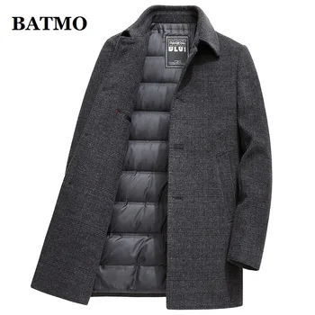 BATMO 2023 новое поступление, зимний высококачественный шерстяной повседневный утепленный тренч, мужские зимние куртки, пальто размера плюс 22838