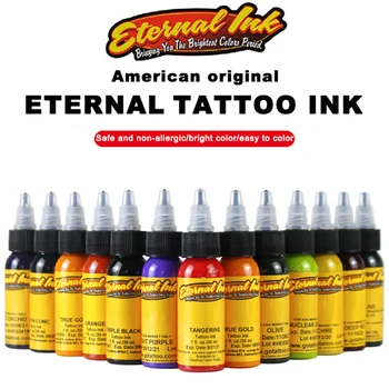 ETEINAL Tattoo Ink 30 мл 16 цветов Профессиональные чернила американского оригинального бренда для перманентного макияжа, жидкий пигмент для татуировок