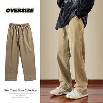 Hybskr, винтажные мужские джинсы с завязками, модный дизайн, прямые джинсовые брюки в стиле хип-хоп, мужские повседневные брюки