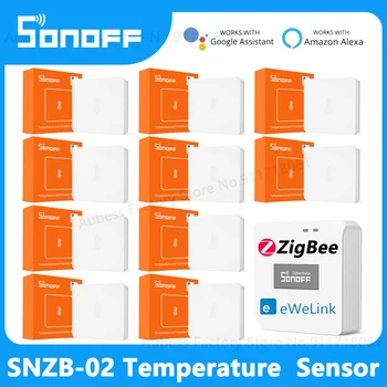 SONOFF SNZB-02 ZigBee Умный Датчик Температуры И Влажности, Детектор Внутреннего Термометра Для Alexa Google Home Assistant Приложение eWeLink