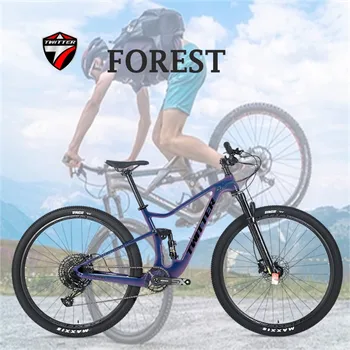 TWITTER FOREST XT/M8100-2*12S Гидравлический Дисковый Тормоз T1000 Полностью противоударный горный велосипед из углеродного волокна 27,5/29 дюймов MTB велосипеды