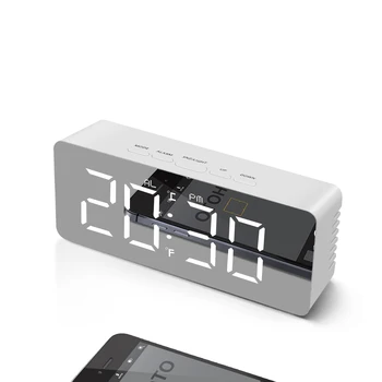 USB / Питание от аккумулятора Цифровые Настольные часы Прикроватные СВЕТОДИОДНЫЕ настольные часы будильник электронные настольные часы reloj digital de mesa