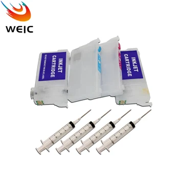 WEIC T802 802XL 802 Заправляемый Чернильный Картридж Для Epson WF4720 WF4730 WF4734 WF4740 EC4020 EC4030 EC4040 Принтер с Чипом