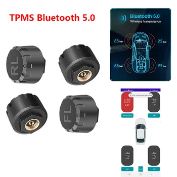 Автомобильные TMPS Датчики давления в шинах, мотоциклетные TPMS Bluetooth-совместимая система контроля давления в шинах, внешний датчик Android/IOS