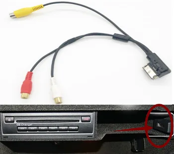 Автомобильный AMI MDI MMI AUX Кабель USB RCA DVD Видео Аудио Вход AUX Кабель Провод Для VW Для Audi A4 A6 A7 A8 Q5 Q7