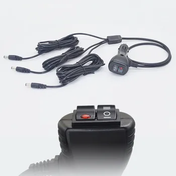 Автомобильный прикуриватель постоянного тока 1 В 3, переключатель экрана дисплея, для камеры в слепой зоне, кабель-адаптер для зарядки