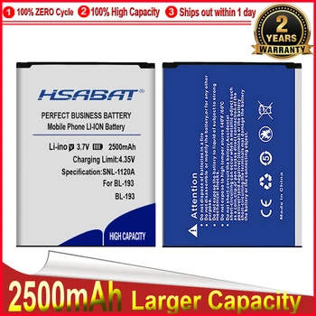 Аккумулятор HSABAT 0 Cycle 2500mAh BL-193 для i-mobile BL-193 Высокого Качества для Замены Мобильного телефона