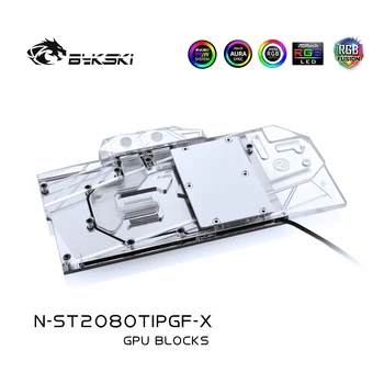 Блок RGB Водяного охлаждения графического процессора Bykski Full Cover для ZOTAC GTX 1080 1070 AMP N-ST2080TIPGF-X