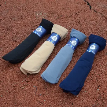 Весенне-летние мужские Тонкие повседневные однотонные Удобные дышащие бесшовные эластичные носки из красивой ткани Cheep 10 пар/лот