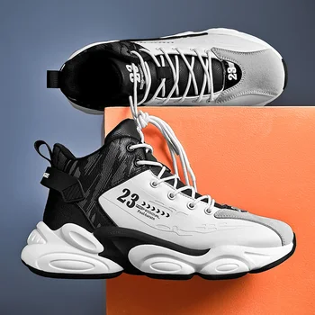 Весенняя Мода 2022 Года, Амортизирующая Удобная Высокоэластичная Спортивная Баскетбольная обувь Для Взрослых Мужчин, Увеличивающая Рост Человека, Массивные Кроссовки
