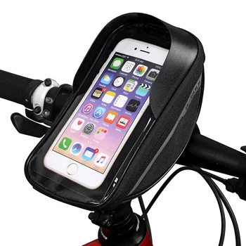 Водонепроницаемая велосипедная сумка с сенсорным экраном BSOUL, Передний держатель для мобильного телефона велосипеда с велосипедной сумкой, аксессуары для велосипеда, Велосипедная сумка MTB