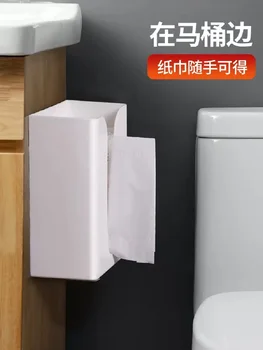 Выдвижной ящик для туалетной бумаги, настенный перфорированный ящик для хранения, держатель для кухонных салфеток