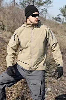 Высококачественная легкая тактическая мужская куртка consul outdoor soft shell charging suit альпинистский костюм военная веерная куртка