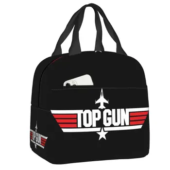 Горячая распродажа, Термоизолированная сумка для ланча Maverick Film Top Gun, Женская Многоразовая сумка-тоут для ланча в школе, на работе, сумки для еды для пикника
