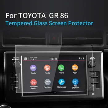 Для Toyota GR86 Защитная пленка для экрана 2023 GR 86, центральная консоль, закаленное стекло, защитная пленка, защита навигатора, автомобильные аксессуары