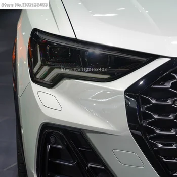 Защитная пленка для автомобильных фар, Прозрачная черная наклейка из ТПУ для Audi Q3 F3 RSQ3 Sportback 2019-На Аксессуары