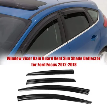 Козырек Окна Защита От Дождя Вентиляционное Отверстие Солнцезащитный Козырек Дефлектор для Ford Classic Focus 2007-2011 2012-2017 2018 ESCORT EcoSport