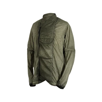 Куртка Nosucism Cold dye со съемными рукавами и передним карманом технологичная темная одежда японский уличный стиль футуристический