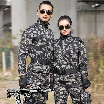 Мужская военная форма, тактический камуфляжный костюм, многокамерные боевые военные брюки, мужская одежда для страйкбола, охотничья одежда, Женская тренировочная армия