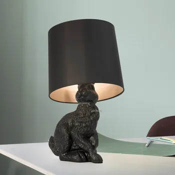 Настольная лампа Nordic LED, новые животные, кролик, настольная лампа в стиле ар-деко, прикроватная лампа, украшение гостиной, домашнее освещение, светильники