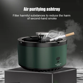 Новая многофункциональная Умная пепельница, перезаряжаемая Пепельница для очистки воздуха, средство для удаления дыма, уменьшающее вред пассивного курения