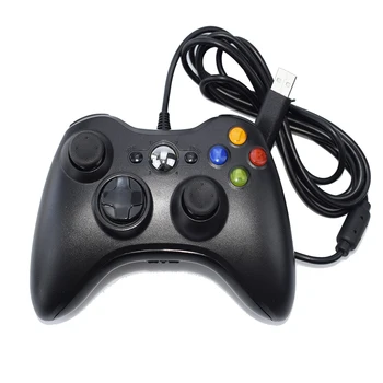Новый USB проводной геймпад для Xbox 360 Игровой контроллер с двойным вибрационным джойстиком для ПК Компьютерный контроллер для Windows 7 8 10