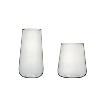 Прозрачная стеклянная чашка Высокие чашки из боросиликатного стекла Пивные бокалы для вечеринок