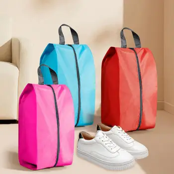 Прочная сумка для обуви с ручкой, пылезащитная сумка для хранения баскетбольной футбольной обуви из полиэстера