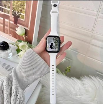 самый продаваемый силиконовый ремешок для Apple Watch 41/45 мм, резиновый ремешок для iWatch 38/42 мм, 40 мм, 44 мм 4 3 2 1Correa Belt 49Ultra SE8 7 6 5