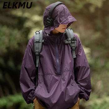 Солнцезащитная куртка для кемпинга, свободные куртки с капюшоном на молнии, одежда для рыбалки, охоты, Ветровка для быстрой сушки кожи UPF50 +