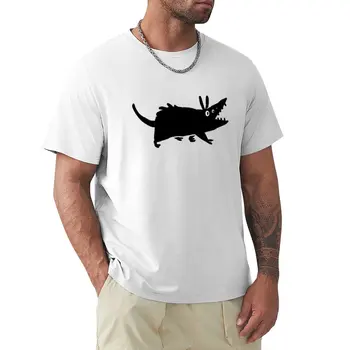 Футболка с изображением мусорного демона, рубашка с животным принтом для мальчиков, футболка, мужская одежда