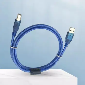 Шнур для принтера Удобный медный кабель для принтера Безопасный практичный разъем USB 2.0 A -B Линия передачи данных для принтера USB-кабель