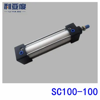 Шток SC100 *100 из алюминиевого сплава стандартный цилиндр SC100X100 пневматические компоненты Диаметр 100 мм Ход 100 мм
